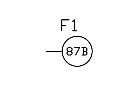 符号 母线差动继电器(87B) 的预览,块名 PWR_R_87B