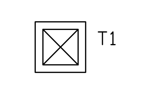 符号 耐张塔 的预览,块名 PWR_TOWER_TENS