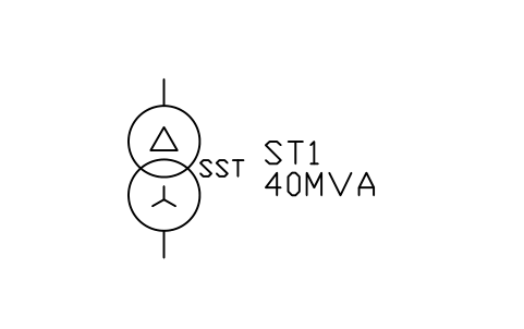 符号 站用变压器 的预览,块名 PWR_TX_STATION