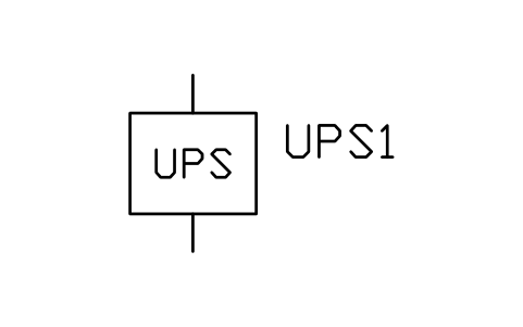 符号 不间断电源(UPS) 的预览,块名 PWR_UPS
