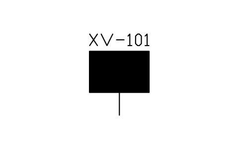Actuator, open sembolünün önizlemesi, blok IS5_ACTR_OPEN
