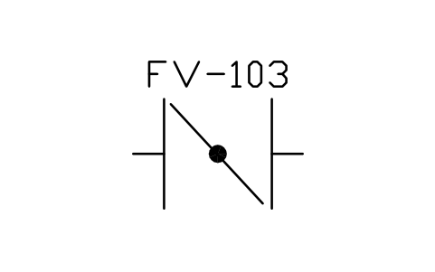 Butterfly valve sembolünün önizlemesi, blok IS5_BVLV