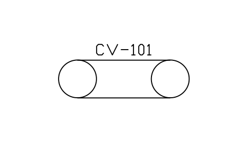 Conveyor sembolünün önizlemesi, blok IS5_CNVR