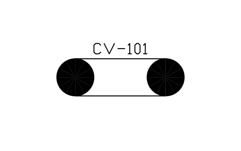 Conveyor, running sembolünün önizlemesi, blok IS5_CNVR_RUN