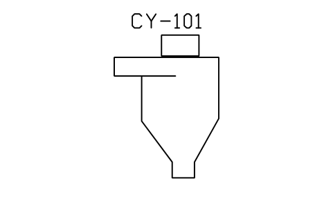 Cyclone separator sembolünün önizlemesi, blok IS5_CSEP