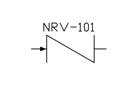 Check valve sembolünün önizlemesi, blok IS5_CVLV