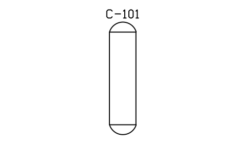 Distillation tower sembolünün önizlemesi, blok IS5_DTWR