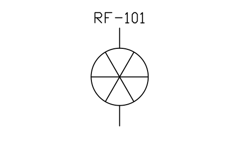 Rotary feeder sembolünün önizlemesi, blok IS5_RFDR
