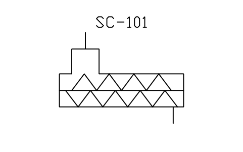 Screw conveyor sembolünün önizlemesi, blok IS5_SCNV