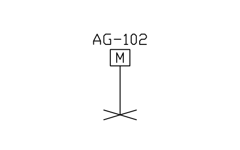 Agitator, propeller sembolünün önizlemesi, blok PEQ_AG_PROP