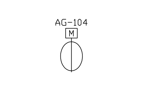 Agitator, helical ribbon sembolünün önizlemesi, blok PEQ_AG_RIBBON