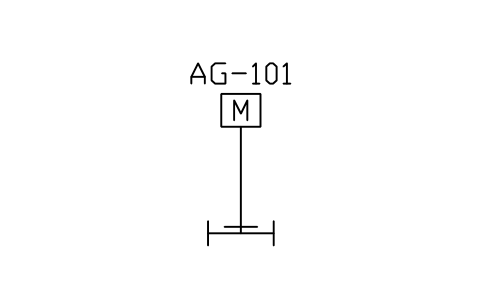 Agitator, turbine sembolünün önizlemesi, blok PEQ_AG_TURBINE