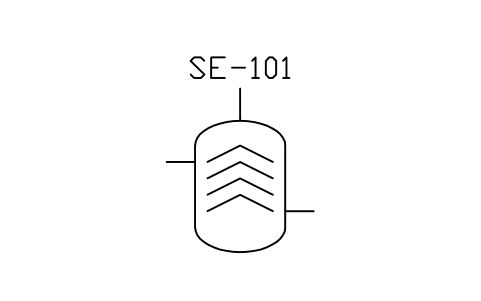 Separator, disc stack sembolünün önizlemesi, blok PEQ_CENTRIFUGE_DISC