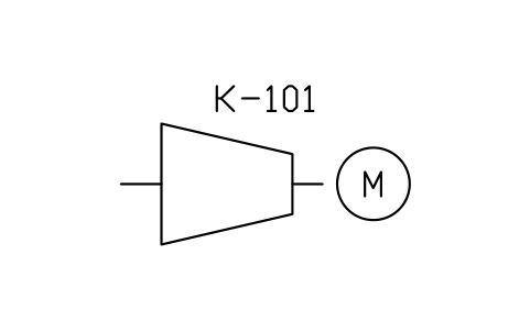 Compressor, centrifugal sembolünün önizlemesi, blok PEQ_COMP_CENTR
