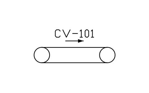 Conveyor, belt sembolünün önizlemesi, blok PEQ_CONV_BELT