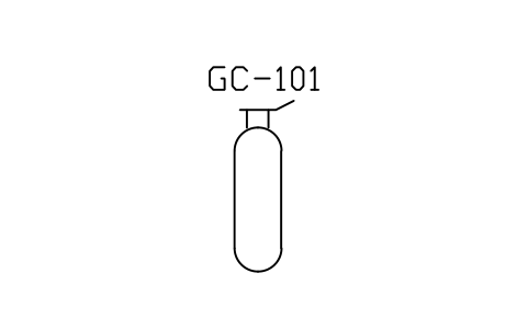 Gas cylinder sembolünün önizlemesi, blok PEQ_GAS_CYL