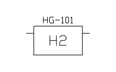 Hydrogen generator skid sembolünün önizlemesi, blok PEQ_GAS_H2GEN