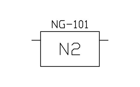Nitrogen generator skid sembolünün önizlemesi, blok PEQ_GAS_N2GEN