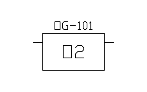 Oxygen generator skid sembolünün önizlemesi, blok PEQ_GAS_O2GEN