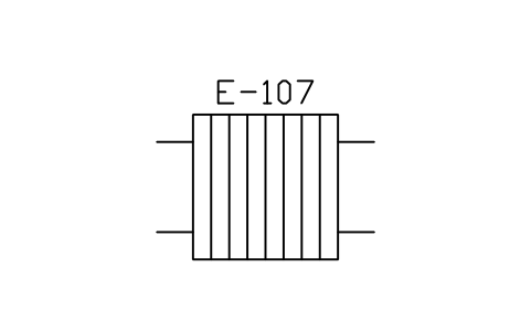 Plate heat exchanger sembolünün önizlemesi, blok PEQ_HX_PLATE