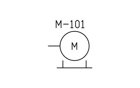 Electric motor sembolünün önizlemesi, blok PEQ_MOTOR
