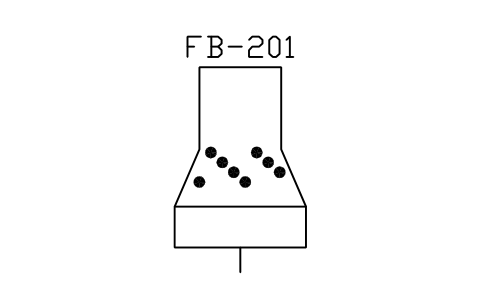 Fluid bed dryer sembolünün önizlemesi, blok PEQ_PH_FBD