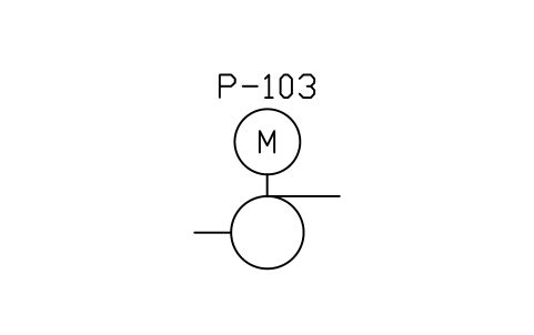 Pump, vertical, with motor sembolünün önizlemesi, blok PEQ_PUMP_VERT
