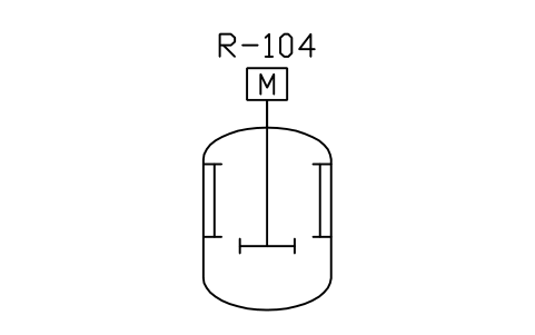 Reactor, baffled sembolünün önizlemesi, blok PEQ_RX_BAFFLE