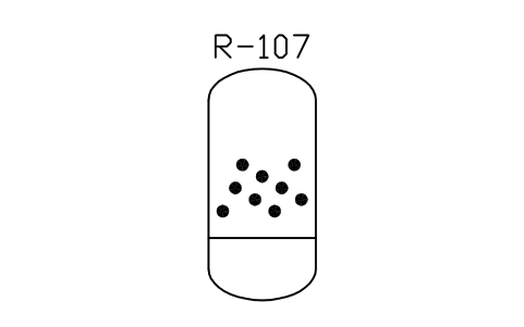 Reactor, fluidised bed sembolünün önizlemesi, blok PEQ_RX_FLUID_BED
