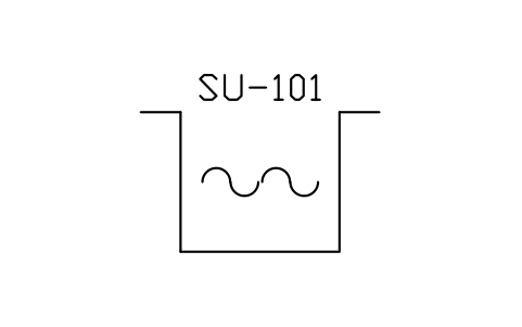 Sump / pit sembolünün önizlemesi, blok PEQ_SUMP