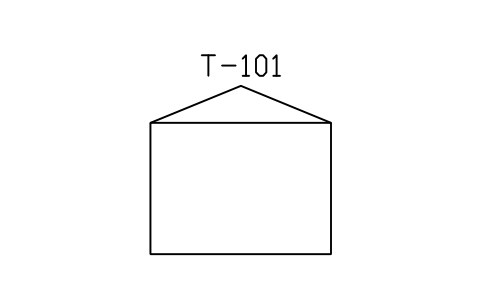 Tank, cone roof sembolünün önizlemesi, blok PEQ_TANK_CONE