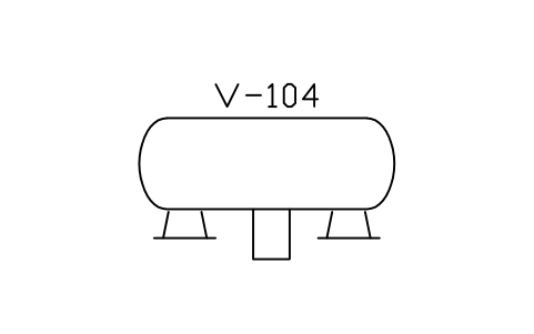 Vessel, horizontal, with boot sembolünün önizlemesi, blok PEQ_VES_HORIZ_BOOT