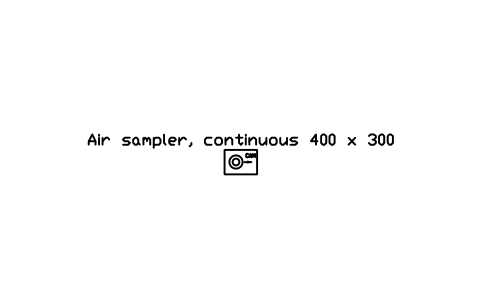 Preview of the Air sampler, continuous 400 x 300 symbol, block RAD_AIR_SAMPLER