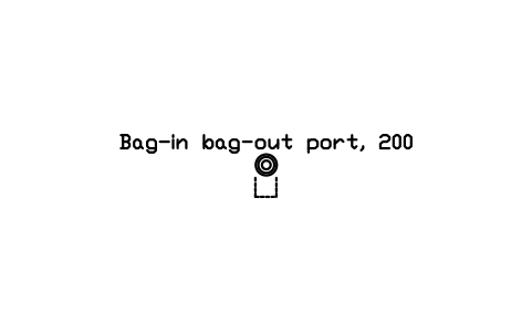 Preview of the Bag-in bag-out port, 200 symbol, block RAD_BAG_PORT
