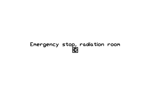 Preview of the Emergency stop, radiation room symbol, block RAD_EMERGENCY_STOP