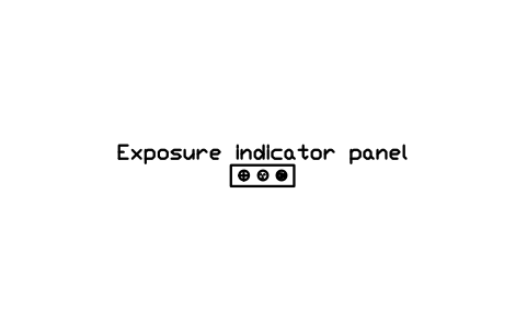 Preview of the Exposure indicator panel symbol, block RAD_EXPOSURE_PANEL
