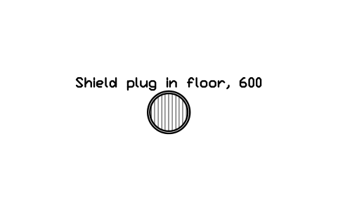 Preview of the Shield plug in floor, 600 symbol, block RAD_FLOOR_PLUG