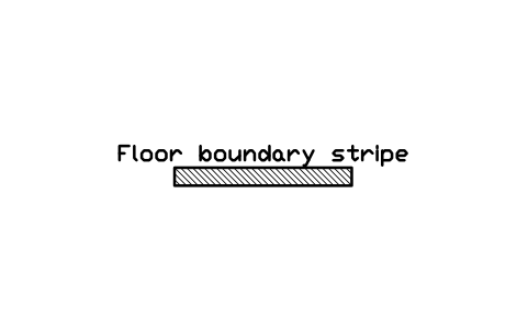 Preview of the Floor boundary stripe symbol, block RAD_FLOOR_STRIPE