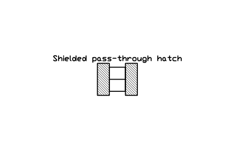 Preview of the Shielded pass-through hatch symbol, block RAD_HATCH_SHIELDED