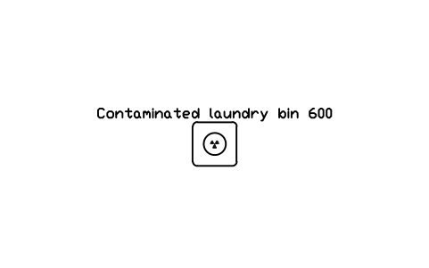 Preview of the Contaminated laundry bin 600 symbol, block RAD_LAUNDRY_BIN