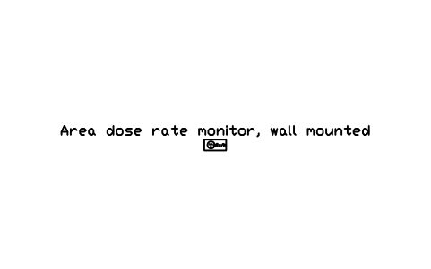 Preview of the Area dose rate monitor, wall mounted symbol, block RAD_MONITOR_AREA_GAMMA