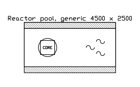 Preview of the Reactor pool, generic 4500 x 2500 symbol, block RAD_REACTOR_POOL