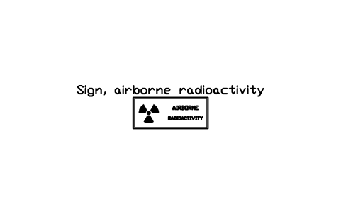 Preview of the Sign, airborne radioactivity symbol, block RAD_SIGN_AIRBORNE