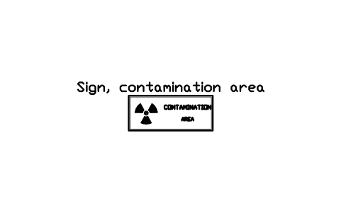 Preview of the Sign, contamination area symbol, block RAD_SIGN_CONTAMINATION