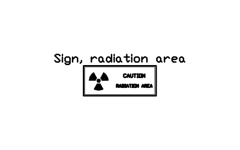 Preview of the Sign, radiation area symbol, block RAD_SIGN_RADIATION_AREA