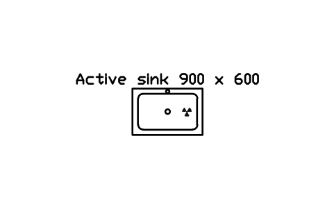 Preview of the Active sink 900 x 600 symbol, block RAD_SINK_ACTIVE