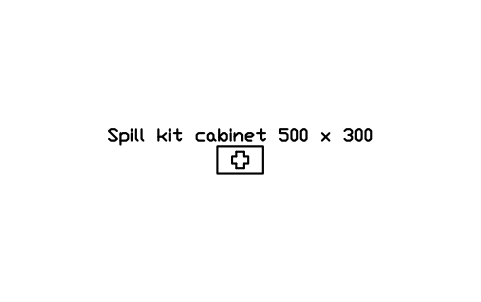 Preview of the Spill kit cabinet 500 x 300 symbol, block RAD_SPILL_KIT