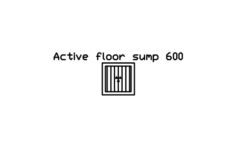 Preview of the Active floor sump 600 symbol, block RAD_SUMP_ACTIVE