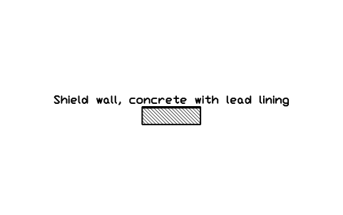 Preview of the Shield wall, concrete with lead lining symbol, block RAD_WALL_CONCRETE_LEAD
