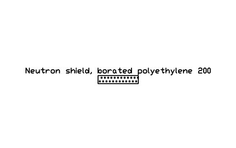 Preview of the Neutron shield, borated polyethylene 200 symbol, block RAD_WALL_POLYETHYLENE
